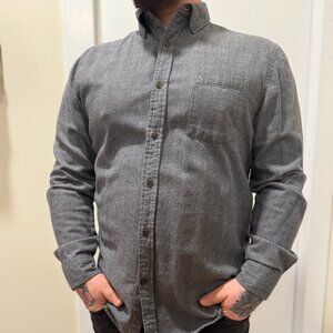 Grey soft, comfortable cotton buttondown